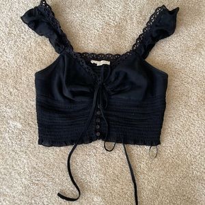 Black Crop Top